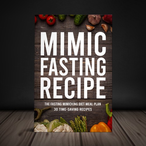 Design a fancy cover+basic layout for an e-book-based recipe book for the new fasting technique FMD Design von Yna