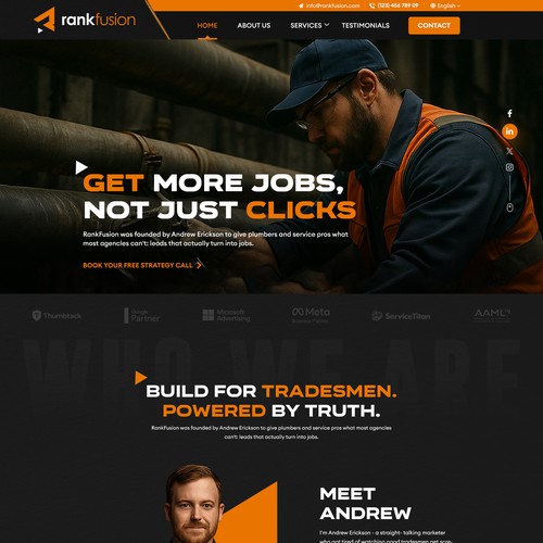 Landing page design contest entry by CrownTech™