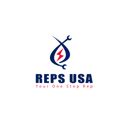 Rep's USA Logo Design by Art Factory™