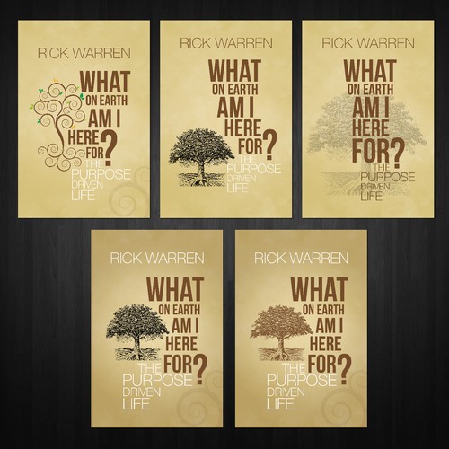 Book cover redesign for "What on Earth Am I Here For? The Purpose Driven Life" by Rick Warren Design by genesis.design