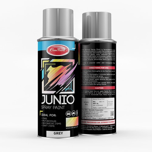 Design an Attractive SPRAY PAINT CAN Product label contest