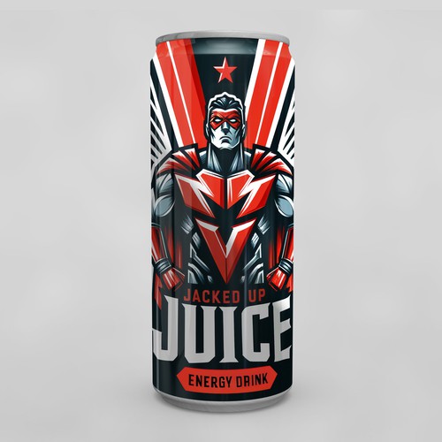 Jacked Up Juice Energy Drink Design by akwas