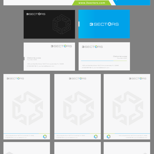 Design logo for 3Sectors (Conference and exhibition organization company) Design by debora_