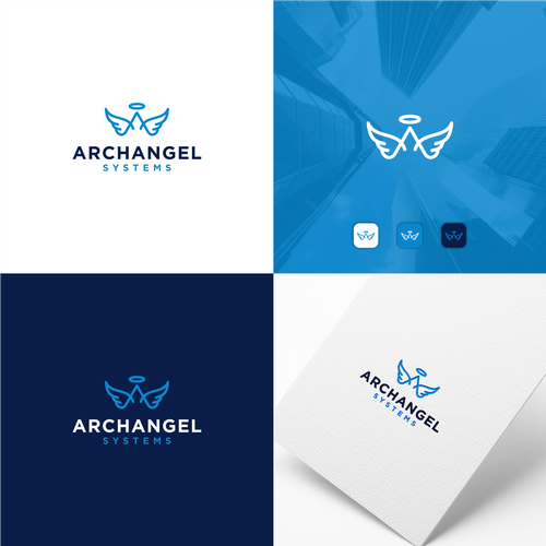 Archangel Systems Software Logo Quest Diseño de valub