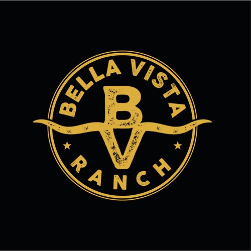 Western Logo design for Horse Ranch. Will be printed on hats shirts and used as a sponsor events Design by 'OUM'