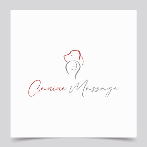 Design creative and clean canine massage therapy logo that stands apart from other pet related logos Design réalisé par Rudrapriya