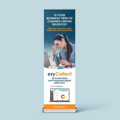 B2B Saas Pull Up Banner for Trade Show Design by magnificent 7&co