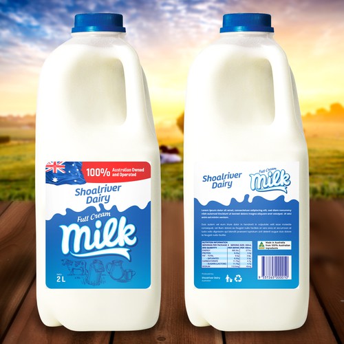 New Milk Label Design by rizal hermansyah