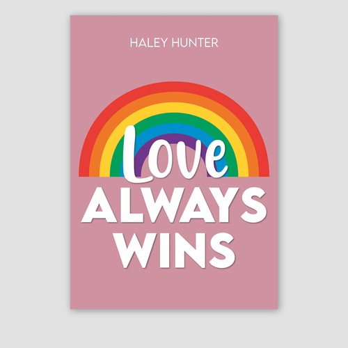 LGBTQ lesbian Loud and proud rainbow book cover To Attract readers Design by akiracopp