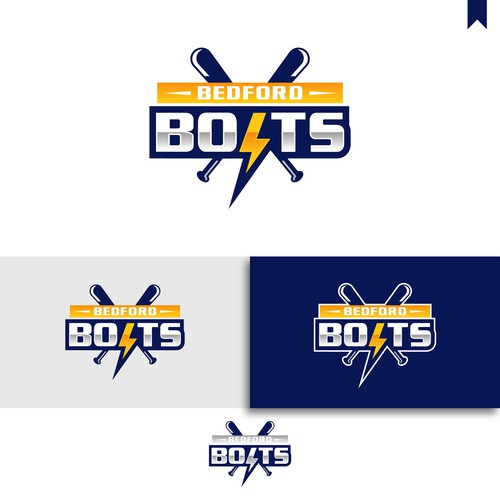 Team logo for the Bedford Bolts girls softball team Design by OpheRocklab