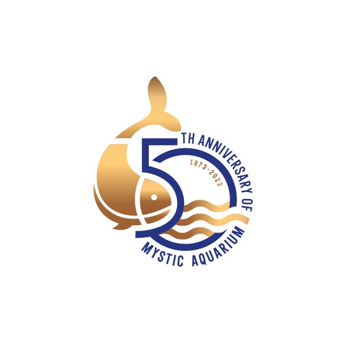 Mystic Aquarium Needs Special logo for 50th Year Anniversary Réalisé par Congrats!