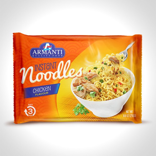 New Armanti Instant Noodles Design réalisé par tomdesign.org