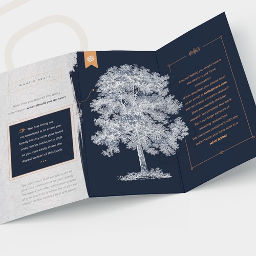 Design timeless marketing pamphlet for affluent customer Design by Luz Viera Studio