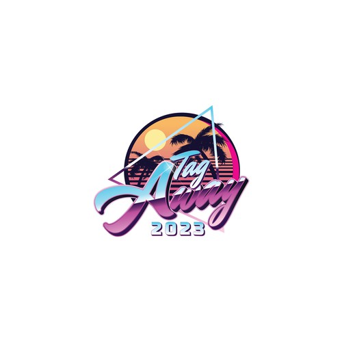Miami 80s style logo Diseño de datuk me