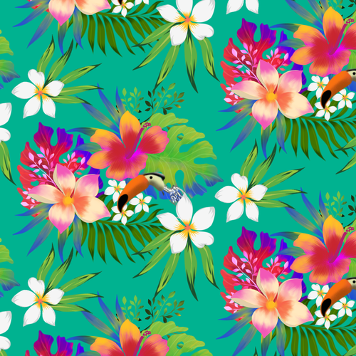 Tropical Fabric Print - Textile Designers & Illustrators Los Angeles fashion brand needs your designs Design by ash00 Designs