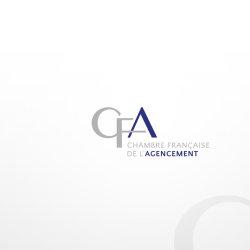 "moderniser et dynamiser le logo chambre francaise de l'agencement" winning Logo design
