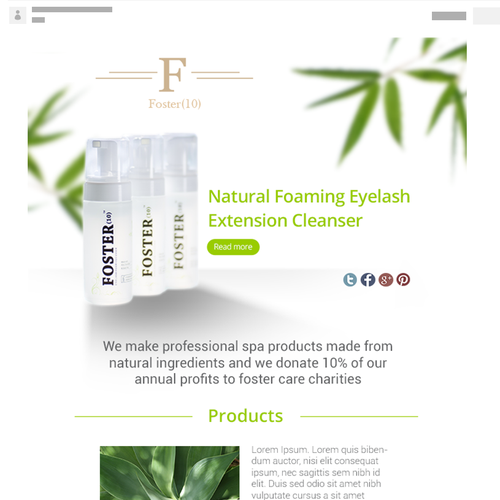 Fun, Young spa product company needs HTML ad