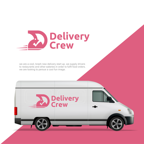 A cool fun new delivery service! Delivery Crew Design by Fisca™