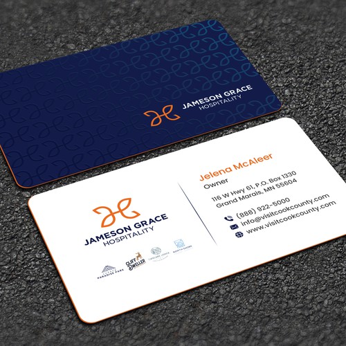 Create a modern and clean business card for a parent company with 4 subsidiaries Design by Lvana_art©