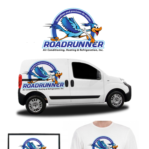 logo for Roadrunner Air Conditioning, Heating & Refrigeration, Inc. Design by Kang JM