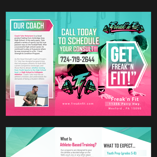 Gym Brochure Design by GIANT-SQUID