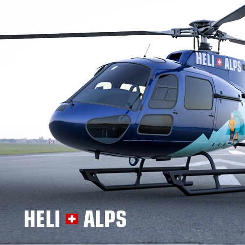 Helicopter sticker design Design by My Idea Studio