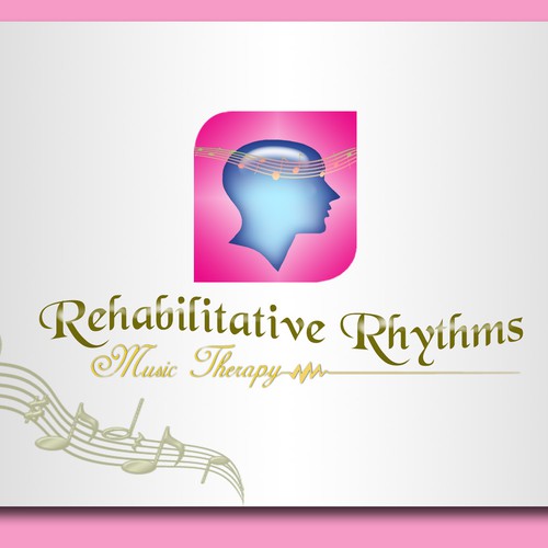 logo for Rehabilitative Rhythms Music Therapy Design by Abel's