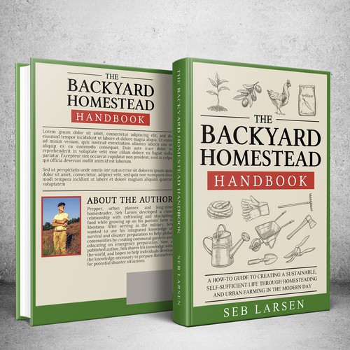 Backyard Homesteading & Urban Farming Book Cover Design Design by Mr. Bear