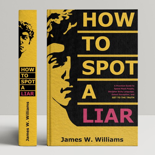 Amazing book cover for nonfiction book - "How to Spot a Liar" Réalisé par DP_HOLA
