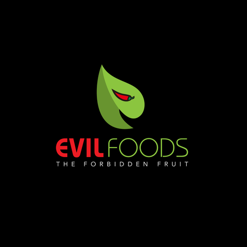 Design a unique, funky logo for "Evil Foods" a food company offering healthy, too good to be true snacks. Design por ardhaelmer