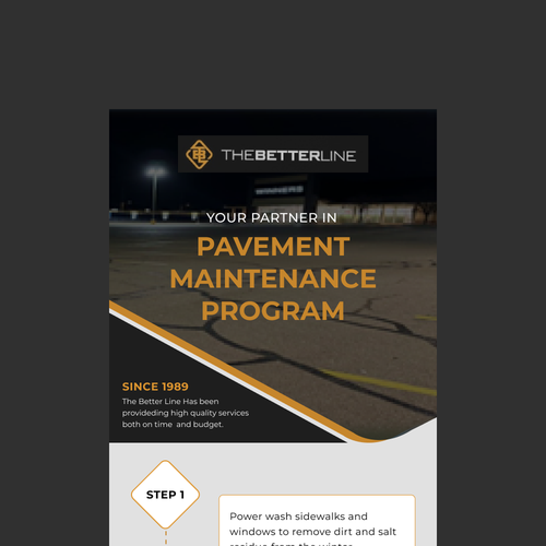 pavement maintenance Design by Canvas UI