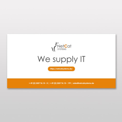 Need a e-mail banner design Design by Wisden