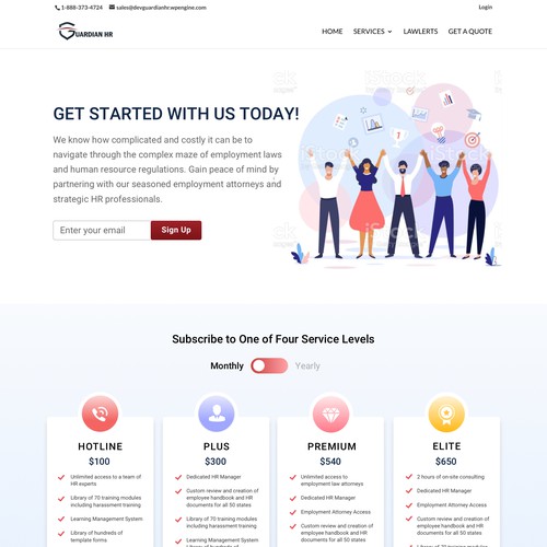 Designs | HR Consulting company needs membership overview and sign up ...