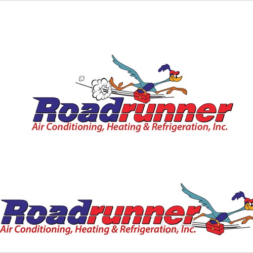 logo for Roadrunner Air Conditioning, Heating & Refrigeration, Inc. Design by X-version