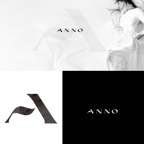 Craft a Unique Wordmark and Monogram for ANNO's Luxury Evening Wear Réalisé par Redsoul™