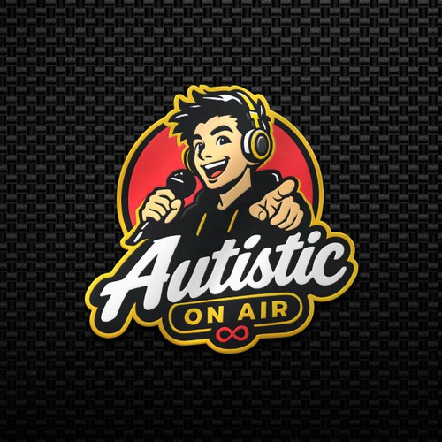 ""Autistic on Air" Logo" winning Logo & social media pack