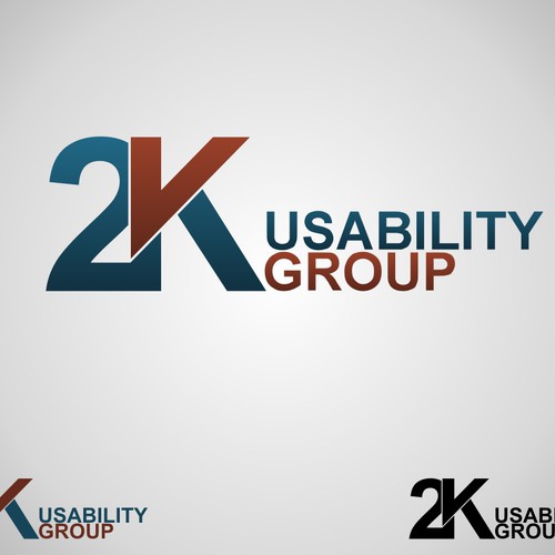 2K Usability Group Logo: Simple, Clean Design por pzUH