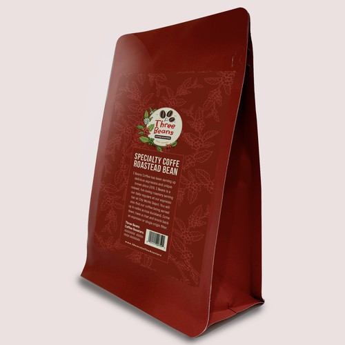 Label for specialty coffee roasted bean packaging Design by Nirmana92