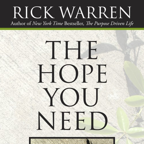 Design Rick Warren's New Book Cover Diseño de stepheed