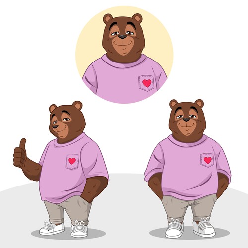 Yeah I know, another Bear design. But Let's make this one is special with Love. Design by Artist86