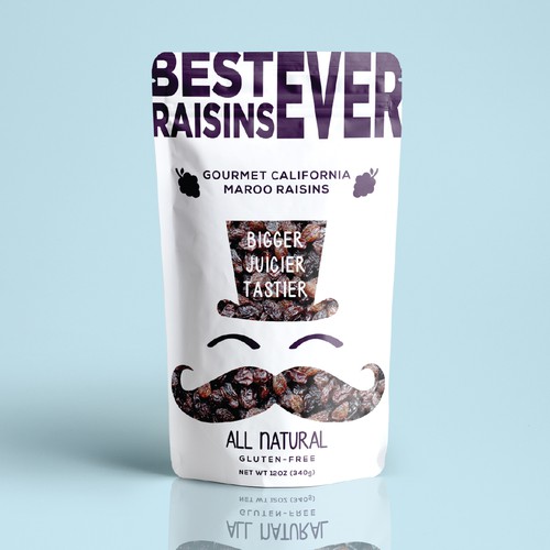 Best Raisins Ever - package design for PREMIUM raisins Design réalisé par Bacterykey