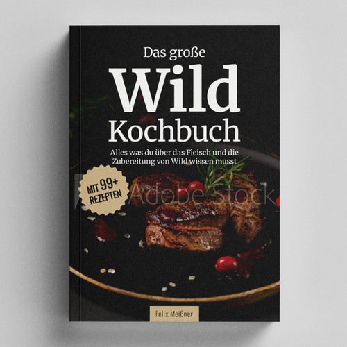 Design wild meat cookbook cover por Adela.N