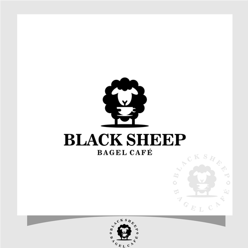 Black Sheep Bagel Cafe Logo design contest