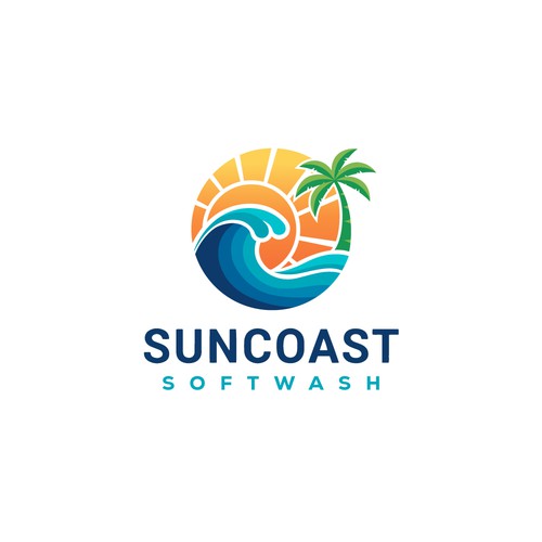 A logo for a softwash company that is appealing and inviting Diseño de CreCreature