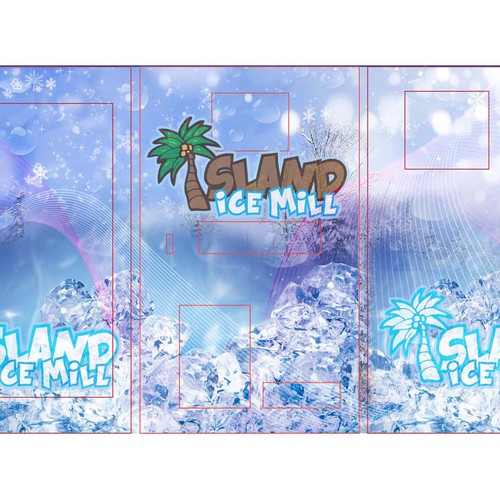 Create a vinyl wrap for a ice vending machine Design by S.U.P.A.T.A