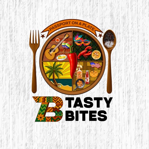 Design a Bold, Soulful Logo for Tasty Bites – Caribbean Meets Southern Comfort Design by TA Shorif