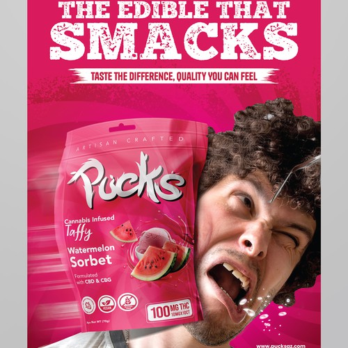Searching for compelling advertisement for Cannabis edible brand Design by RED DOT