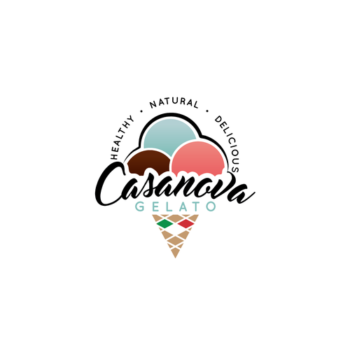 Casanova Gelato Logo. An Italian Ice Cream Parlour chain store in ...