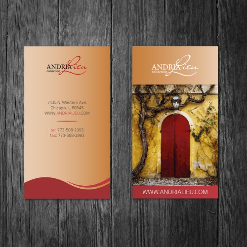 Create the next business card design for Andria Lieu Design by blenki