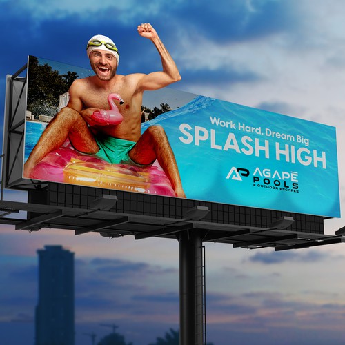 POOL AND OUTDOOR LIVING BILLBOARD DESIGN Design by Dvdezigns